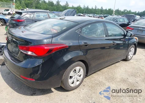2016 Hyundai Elantra Se z USA, uszkodzony, nr VIN 5NPDH4AE4GH680297